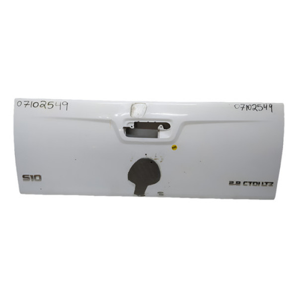 Tampa Traseira Chevrolet S10 2015 2016 2017 2018 A 2021 Gp Branco