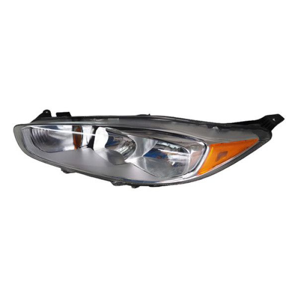 Farol Esquerdo Fiesta 2013 A 2016 Cromado Pisca Laranja Lj Esquerdo