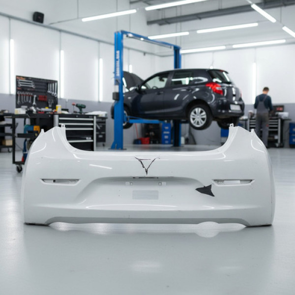 Parachoque Traseiro Hb20 Hatch 2012 2013 2014 2015 Lj Branco