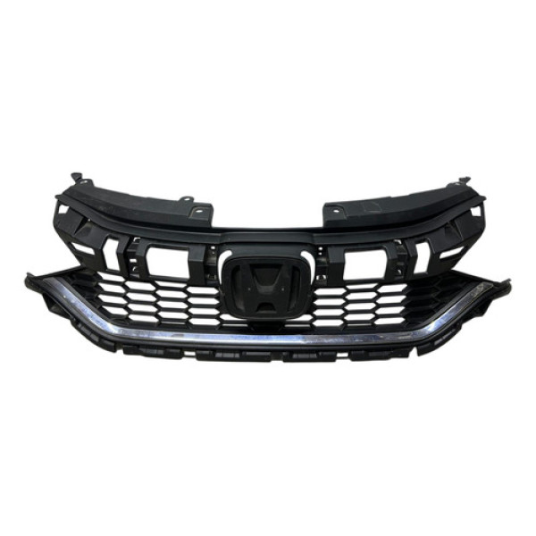 Grade Parachoque Superior Honda City 2018 Á 2021 Original Gp Preto Cromado