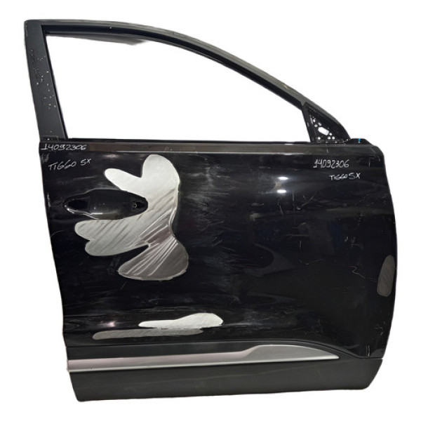 Porta Dianteira Direita Tiggo 5x 2019 2020 2021 2022  Gp Dianteira Direito Preto