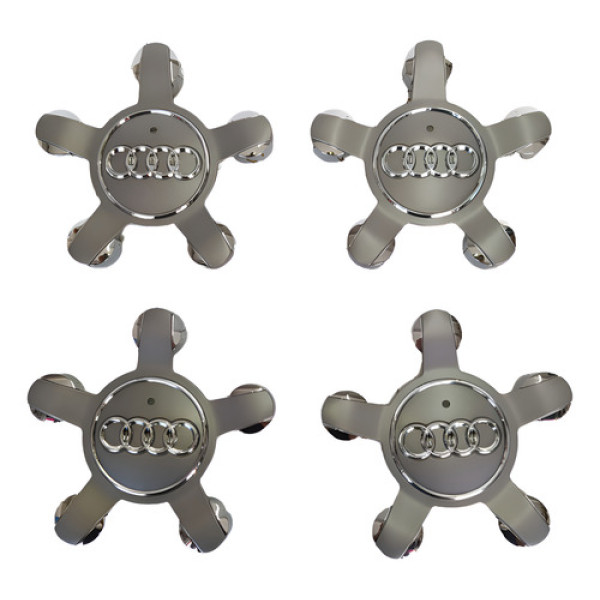 Jogo De Calota Central Audi A3 A4 Q3 Original Lj Cinza