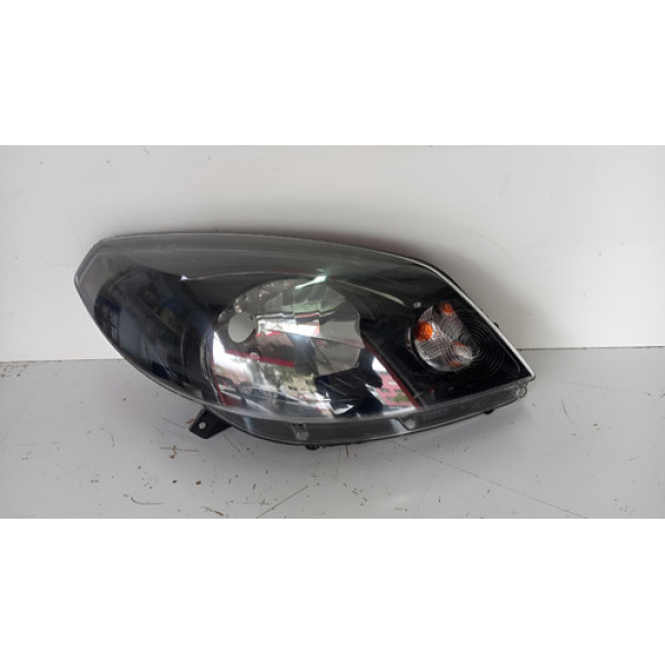 Farol Sandero Mascara Negra Direito 2012 2013 2014 Original Direito