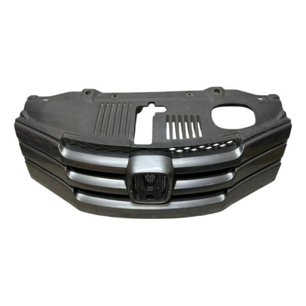 Grade Parachoque Honda City 2009 Á 2012 Original Gp Cinza-escuro Brilhante