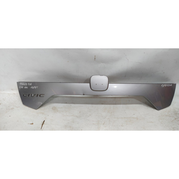 Aplique Tampa Traseira Civic G10 2017 2018 2019 2020 2021 Gp