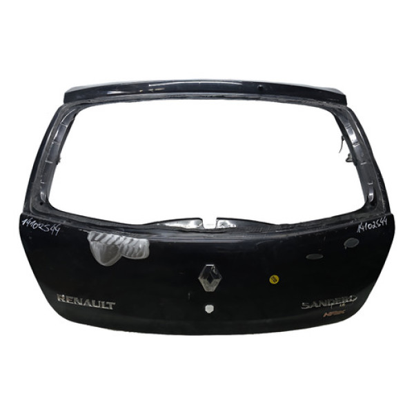 Tampa Traseira Renault Sandero 2008 A 2014 Original G Preto