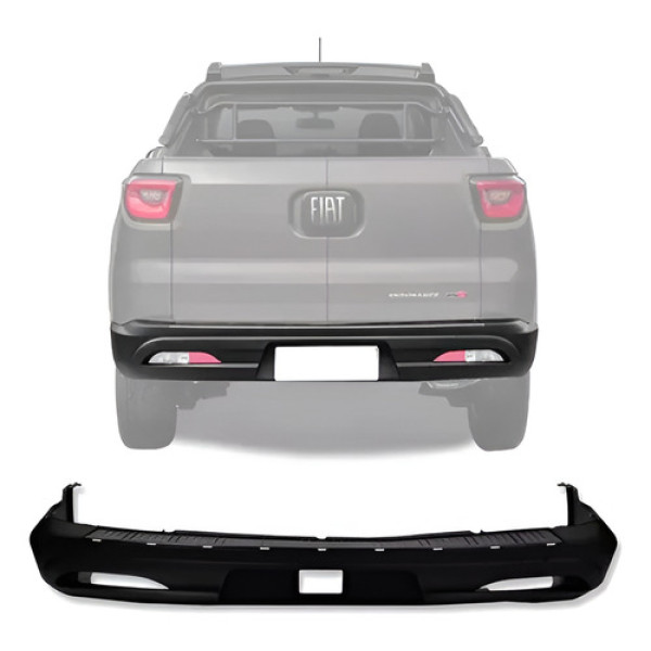 Parachoque Traseiro Fiat Toro 2017 2018 2019 2020 2021 Lj