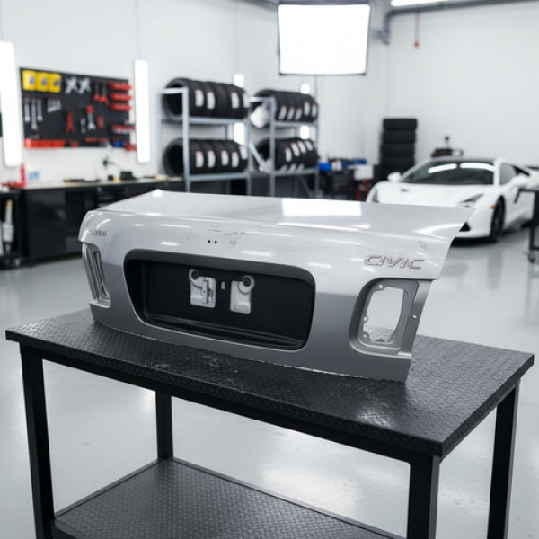 Tampa Traseira Civic 99 Cs Prateado